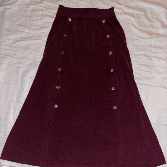 Zara skirt elegant wine color🫶🏻(0039) - Picture 2 of 8